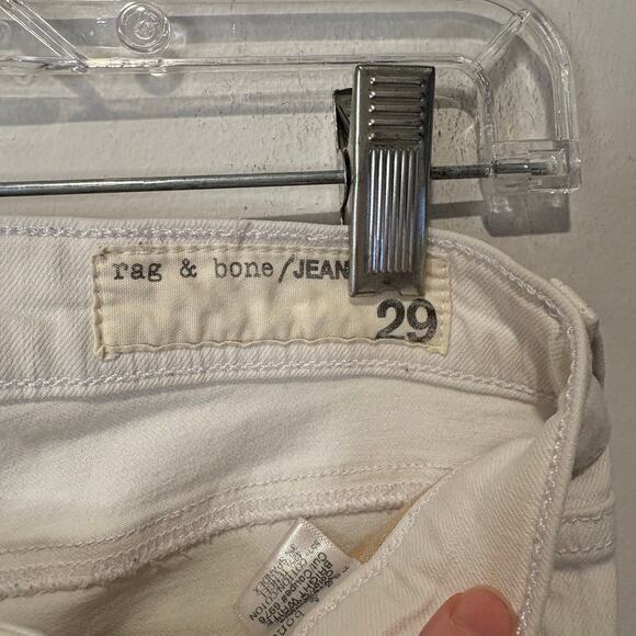 Rag & Bone JEAN Women's Skinny White Denim‎ 29 Stretch Classic Hamptons - Picture 5 of 7